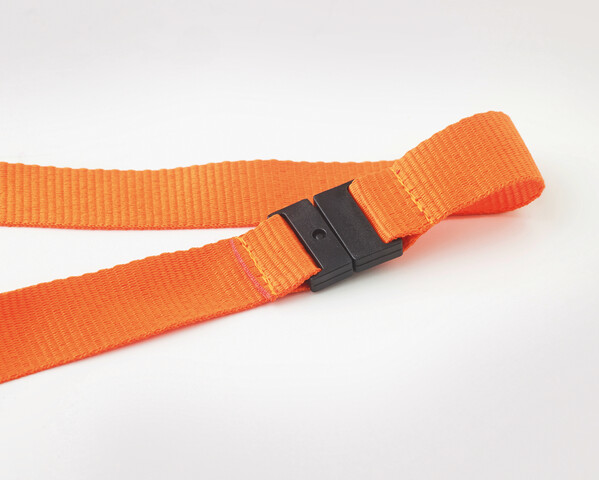 Lanyard cu agăţătoare metalică - Portocaliu