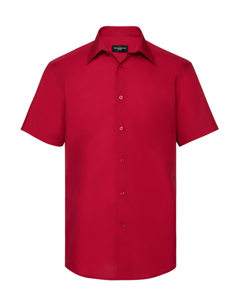Tailored Poplin Shirt - Classic Red / 2XL