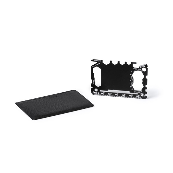 Multiherramienta personalizada de acero inoxidable 17 funciones con funda de PU