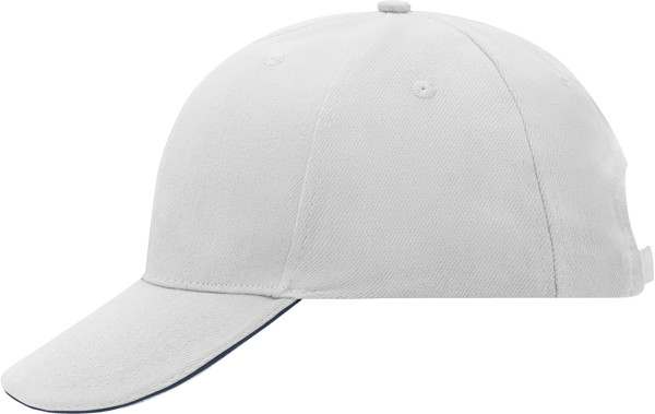 6 Panel Sandwich Cap Daiber | MB 24 - White / Navy / onesize