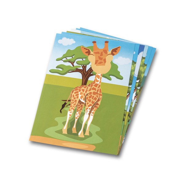 PS - MADAGASCAR. Sticker set with six sheets