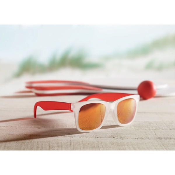 Sunglasses with mirrored lense America Touch - Orange