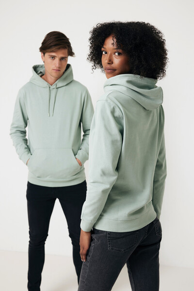 Mikina s kapucí Iqoniq Jasper z recykl. bavlny - Iceberg Green / XXL
