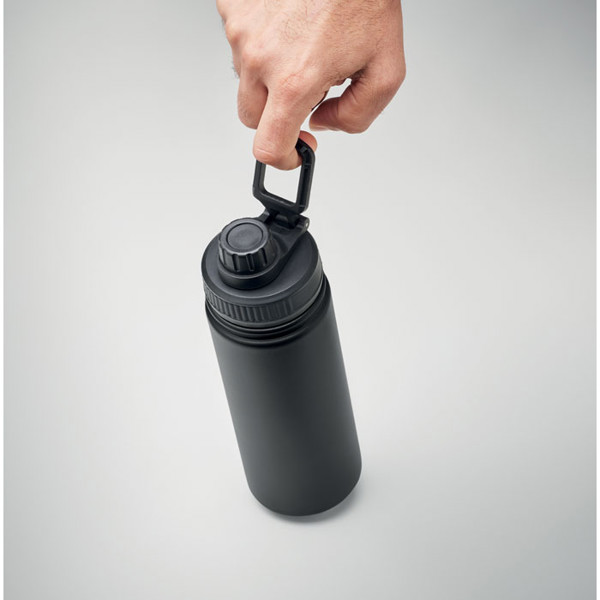 Mili steklenica, nerjaveče jeklo, 500 ml - Črna