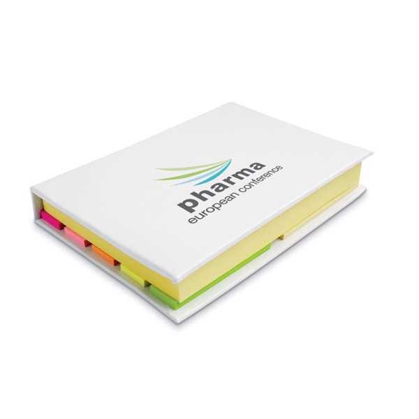 Samolepilni blok Visionmax, recikliran papir - Bela