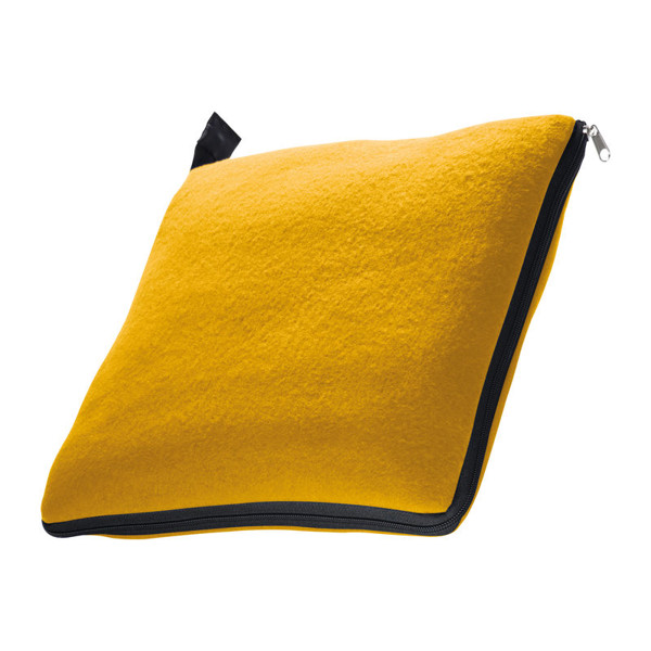 2in1 Fleece Blanket/Pillow Radcliff - Yellow
