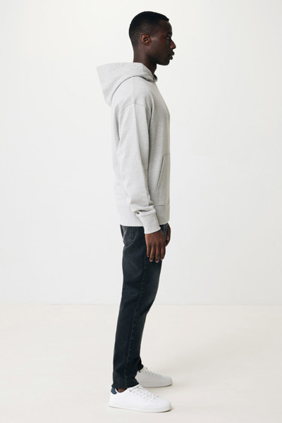 Mikina s kapucí Iqoniq Yoho relaxed fit z recykl. bavlny - Heather Grey / XXXL