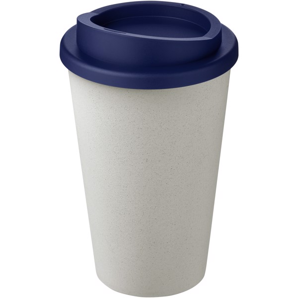 Gobelet recyclé isolant de 350ml Americano® Eco - Blanc / Bleu