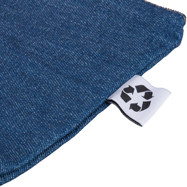 Recycled denim cosmetic bag Orin