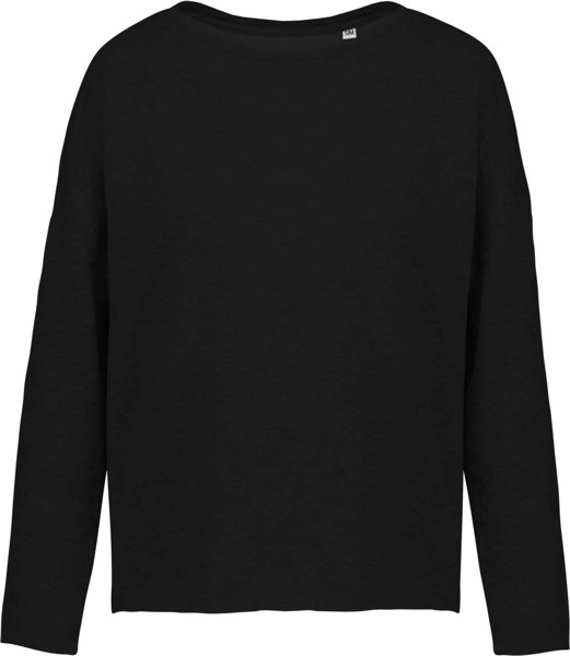 Ladies' Oversized Sweatshirt - Black / L/XL