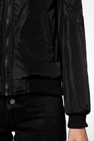 Ladies' Bomber Jacket - Black / XL