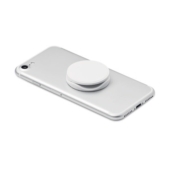 Round phone holder Dot - White