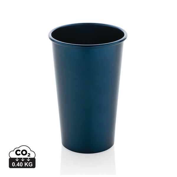 Alo aluminium cup, recycled, 450ml - Navy