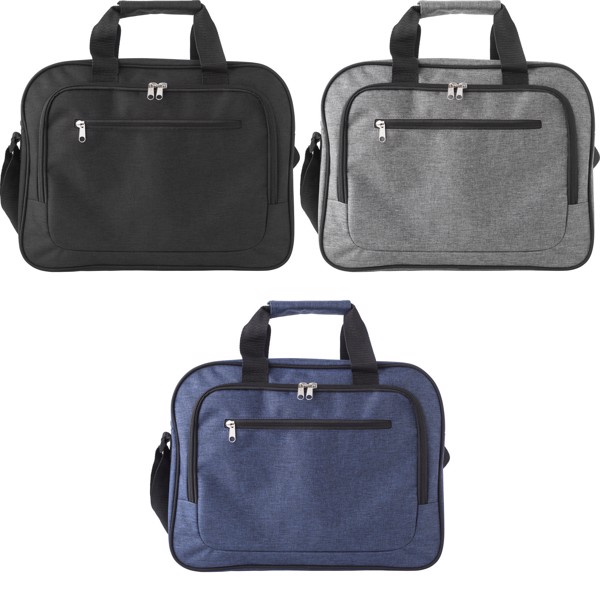 Sacoche porte-ordinateur en polyester Isolde - Grey