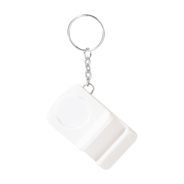 Rabs Trolley Coin Keyring Hoken - White