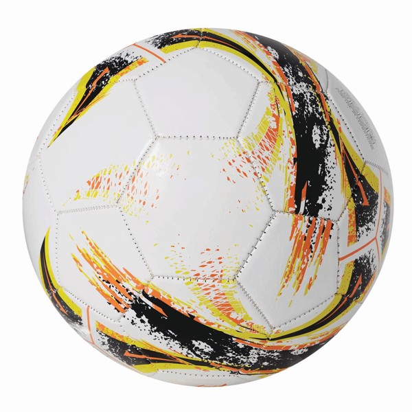 Football size 5, pvc glossy, 260-280g - Black / White