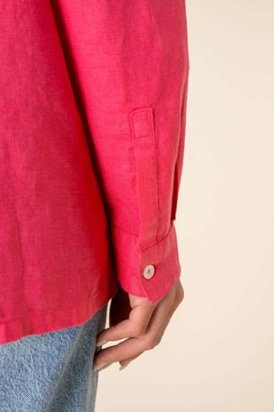 Ladies' Oversize Linen Shirt - Linen / S