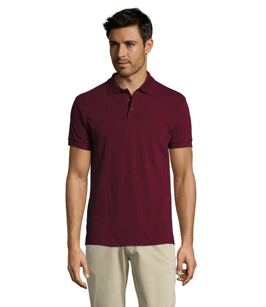PRIME POLO SENHOR 200g Prime Men - Burgundy3XL