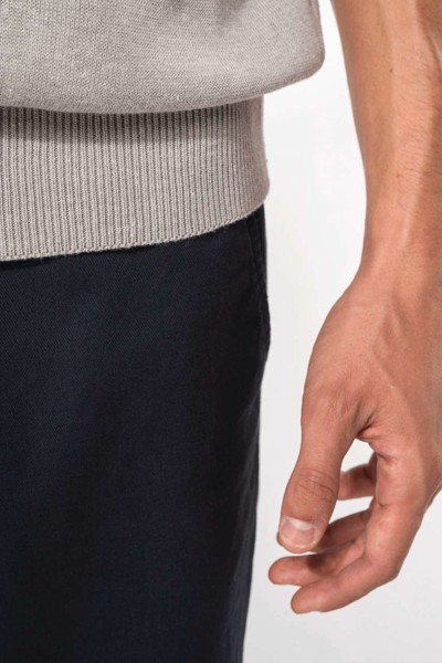 Men's Sleeveless V-Neck Jumper - Grey Melange / S