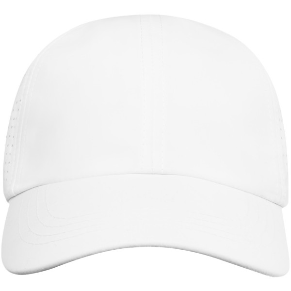 Casquette 6 panneaux Mica GRS recyclée ajustée - Blanc