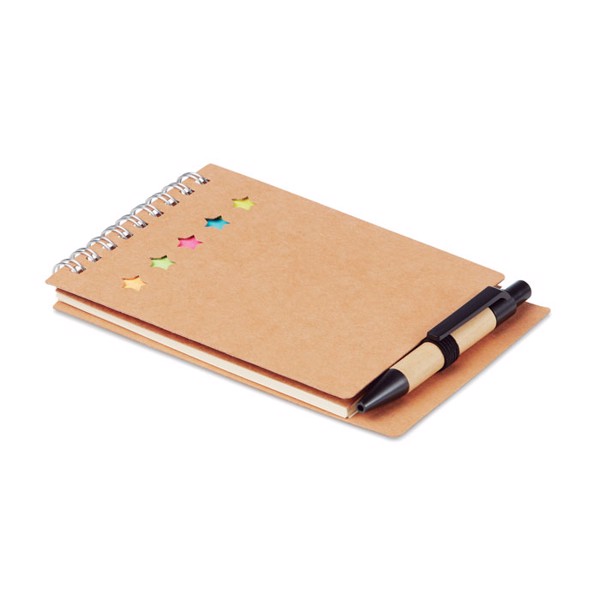 Multibook notepad, pen, sticky notes, 40 sheets