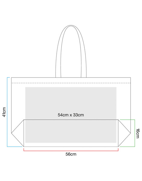 Oversized Canvas Tote Bag - Graphite Grey / ONE SIZE