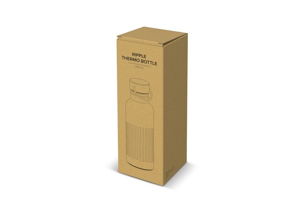Bouteille isotherme en acier inoxydable recyclé 500 ml - Blanc