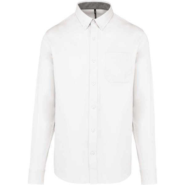 Men's Nevada Long-Sleeve Cotton Shirt - White / 2XL