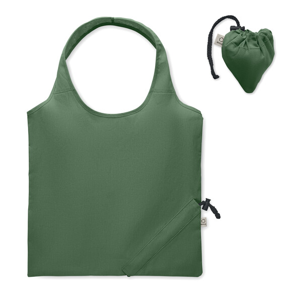 Sacoșă de cumpărături pliabilă Carrie Colour - Verde Închis