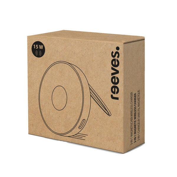 3 in 1 Chargeur sans fil magnétique QUIMO - argenté
