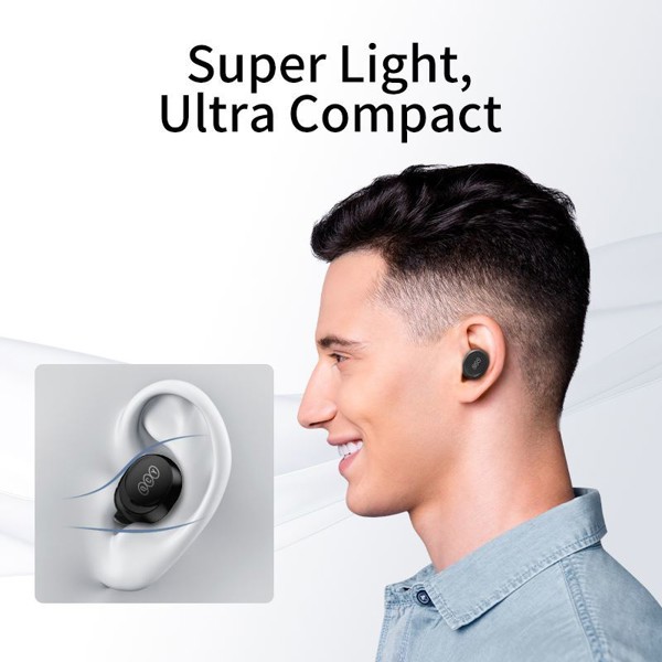 QCY T27 Wireless Headphones - WHITE