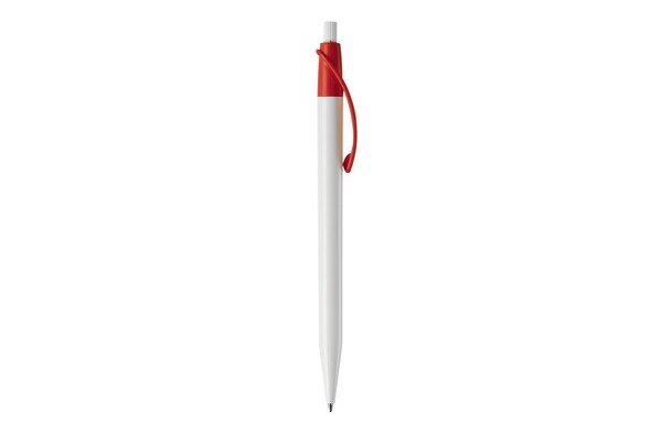 Cosmo ball pen hardcolour - White / Red