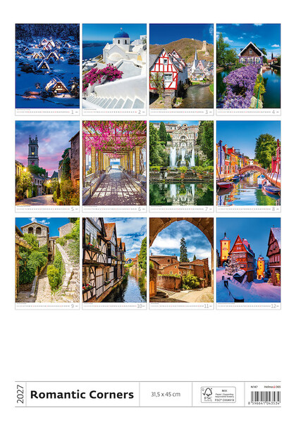 Calendar Romantic Corners