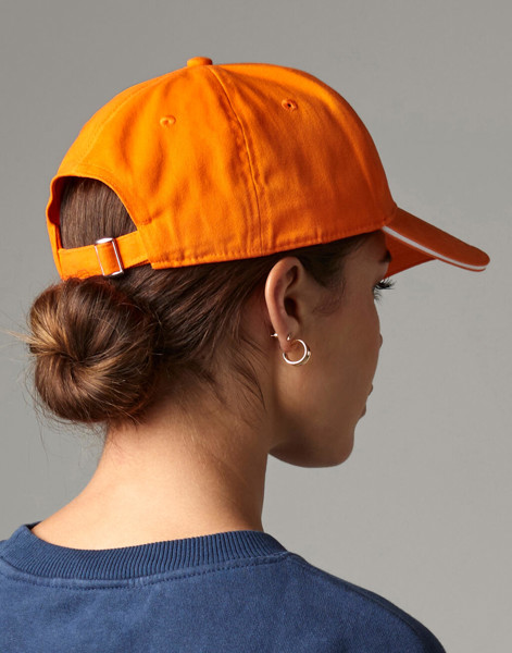 Athleisure 6 Panel Cap - White / Classic Red / ONE SIZE