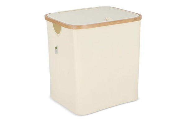 InSideOut folding basket with lid Sogne 40.5 x 33 x 42cm rPET - Ecru