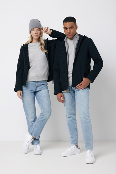 Iqoniq Makalu moška soft shell jakna 5000 mm, 300 g/m² - Črna / 2XL