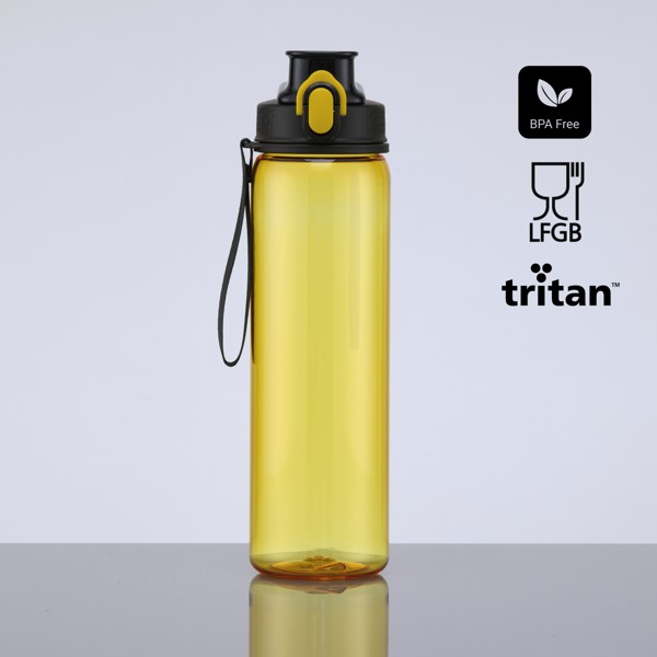 Neon Water Bottle Made From Tritan™, 750 ml - Yellow