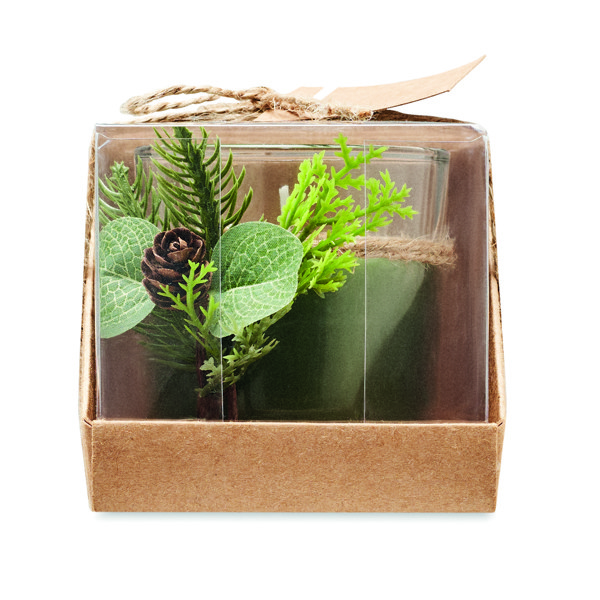 Forest glass candle holder, 120 g