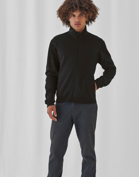 Id.206 50 / 50 Full Zip Sweat Unisex - Black / 2XL