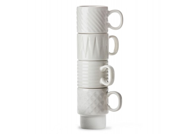 Sagaform Coffee & More Espresso Mug 4-pcs 100ml - White