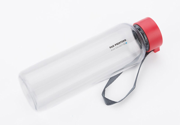 Butelka CLEAR 500 ml - Czerwony