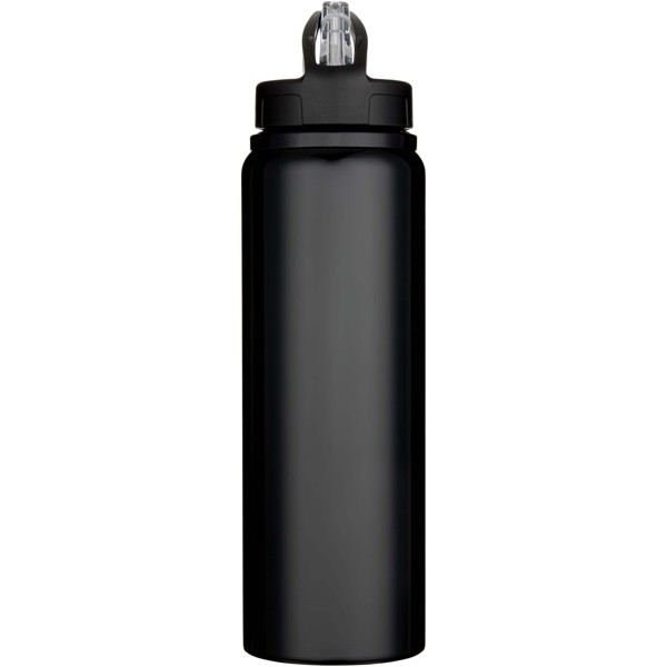 Fľaša na vodu z recyklovanej jednostennej nerezovej ocele Fitz 800 ml RCS - Čierna