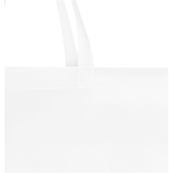 EcoSeal GRS-recycelte Nonwoven Tragetasche mit Zeitenfalten 12 L - weiss