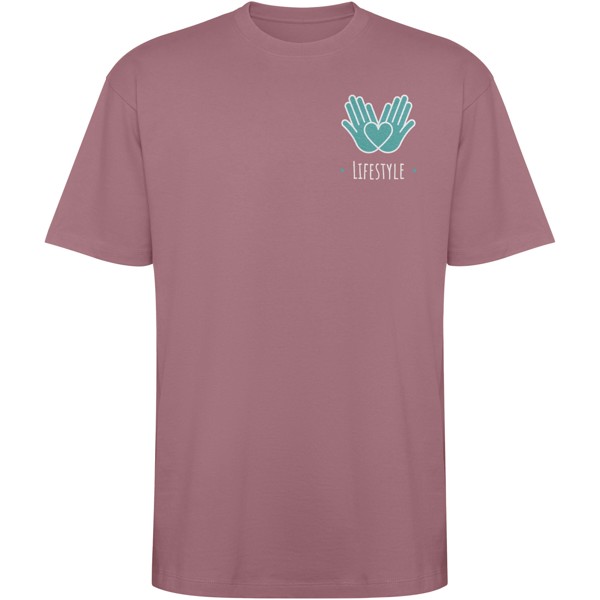 Bull short sleeve unisex oversized t-shirt - Pale Red / XS