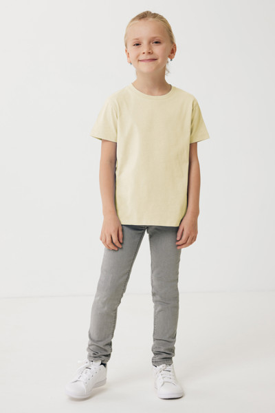 Dětské tričko Iqoniq Koli z recykl. bavlny - Cream Yellow / 78