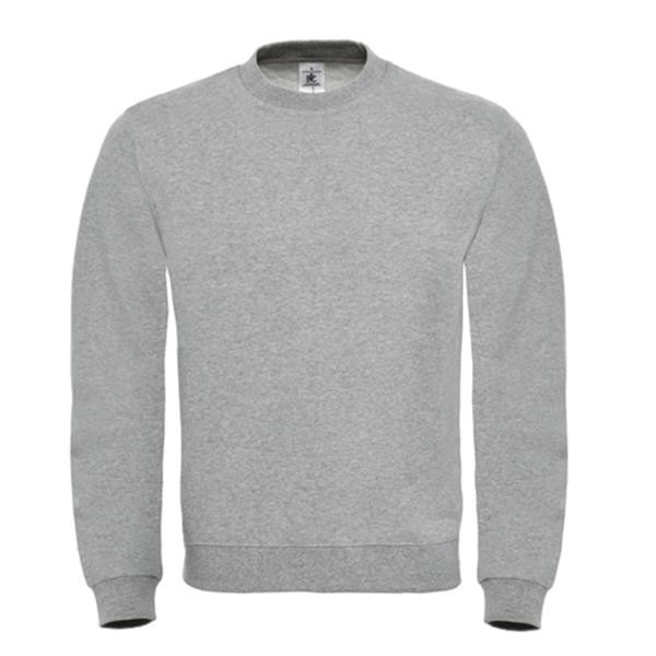 Sweatshirt B&C Id.002 280G - 80% Algodão (Investindo Em Better Cotton)/ 20% Poliéster Reciclado - Preto / L