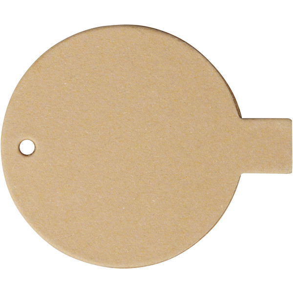 Clé USB 2.0 ronde en papier recyclé - Marron kraft / 64GB