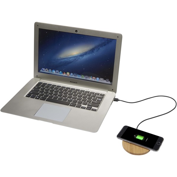 Tapis de charge sans fil en bambou Essence de 15 W