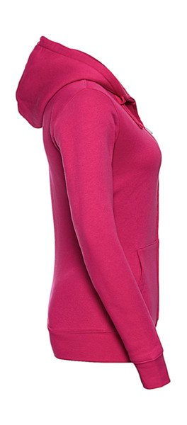 Ladies' Authentic Zipped Hood - White / L