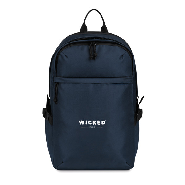 Sac à dos ordinateur 15" en rPET AWARE™ Renew - Bleu Marine
